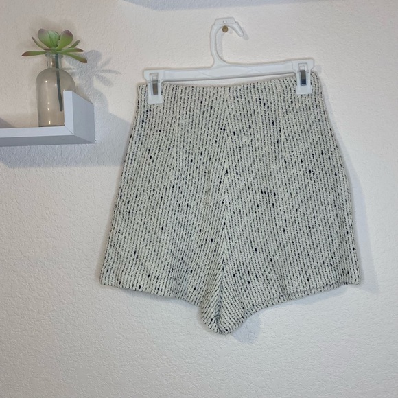 Zara tweed textured asymmetric skort - Picture 4 of 5